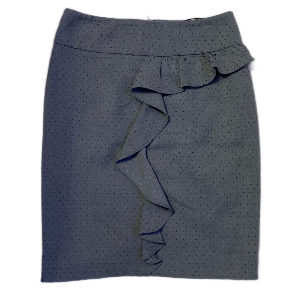 Miss Selfridge SZ 3.5 Gray Ruffled Mini Skirt.